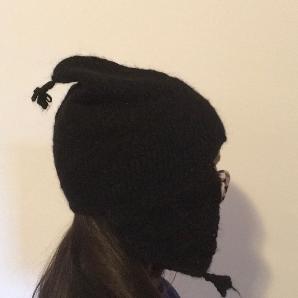 100% wool beanie, hand made all natural materials.